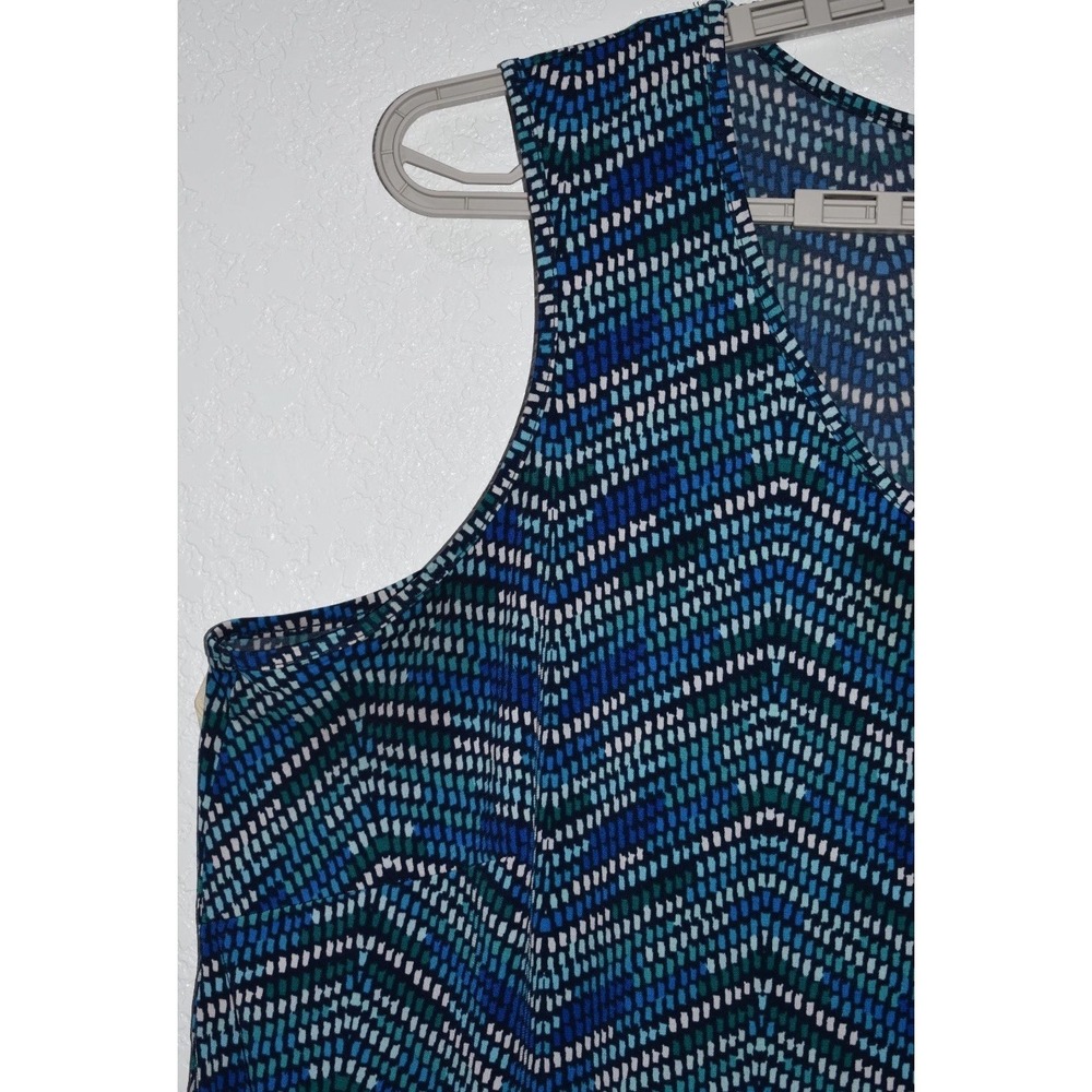 Catherines 3X Sleeveless Stretch Top Lightweigth Geo Print Artsy Breezy Comfy - Picture 5 of 16